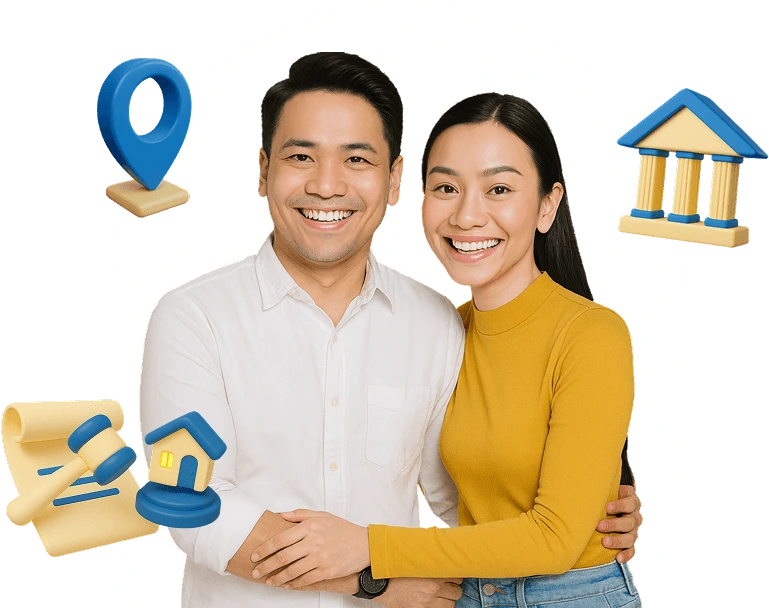 illustrasi aset bank location