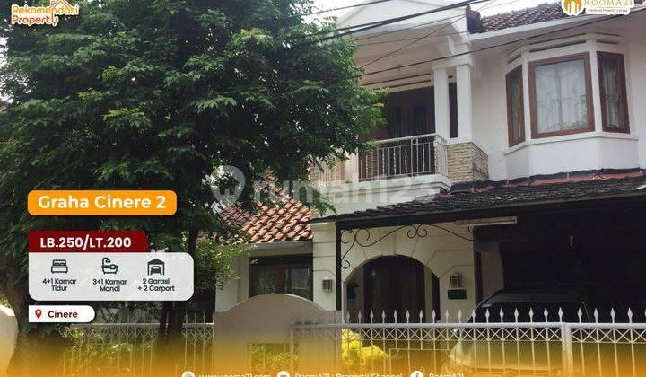 tampak depan rumah di graha cinere 3,