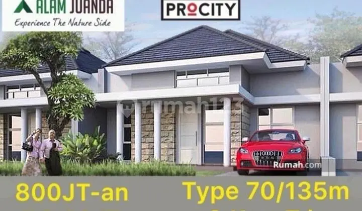 tampak depan alam juanda, dp 15 juta