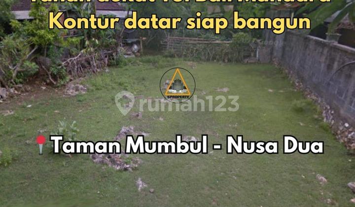 tampak depan tanah 2 are lokasi taman