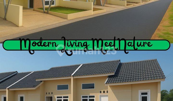 tampak depan rumah ready stock dekat stasiun