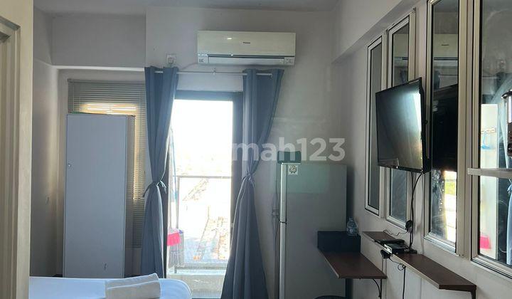 kamar tidur apartemen amega crown residence tipe