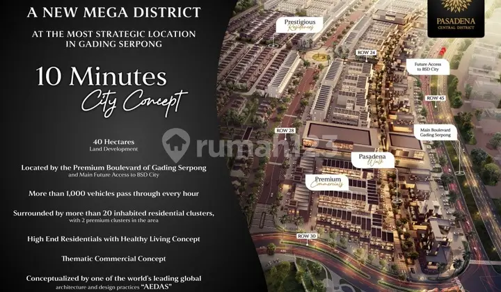 foto lainnya dijual ruko pasadena square paramount