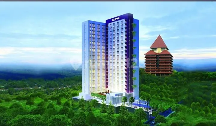 tampak depan murah sekali unit apartemen dave
