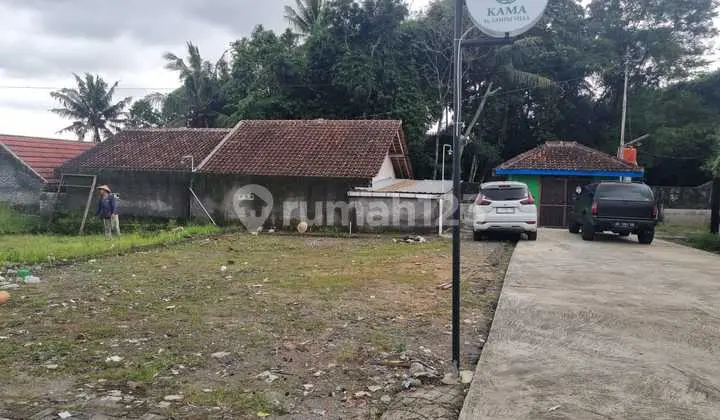 tampak depan tanah murah shm pekarangan sudah
