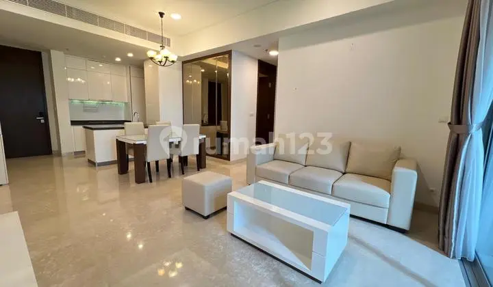 ruang tamu disewakan apartemen anandamaya residence