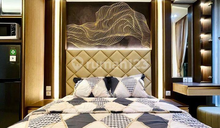 kamar tidur apartemen benson studio full furnish
