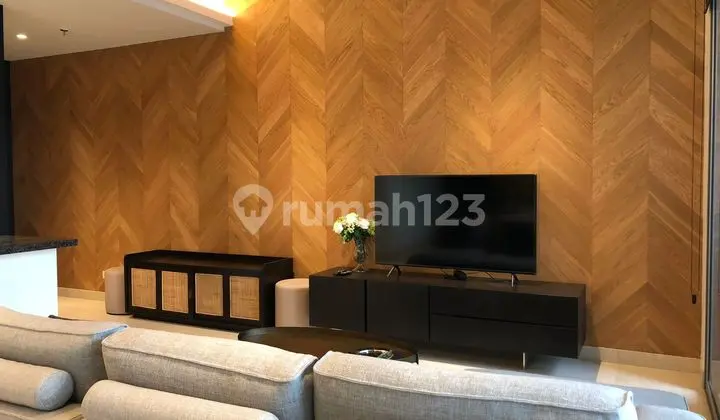 ruang keluarga apartemen anandamaya residence 2 bedroom