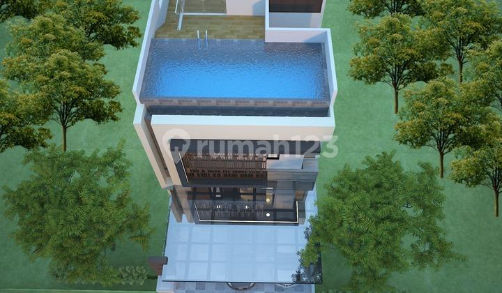 kolam renang rumah minimalis gress siap huni