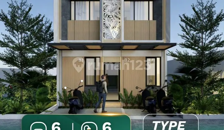 tampak depan jual kosan 6 kamar dekat