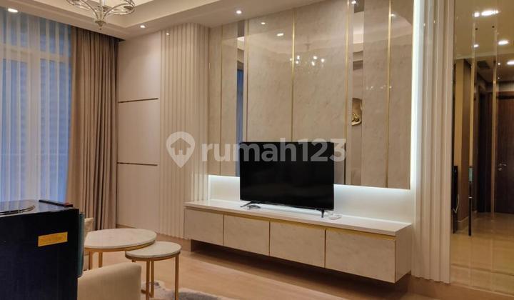 ruang tamu apartemen south hills 2 bedroom