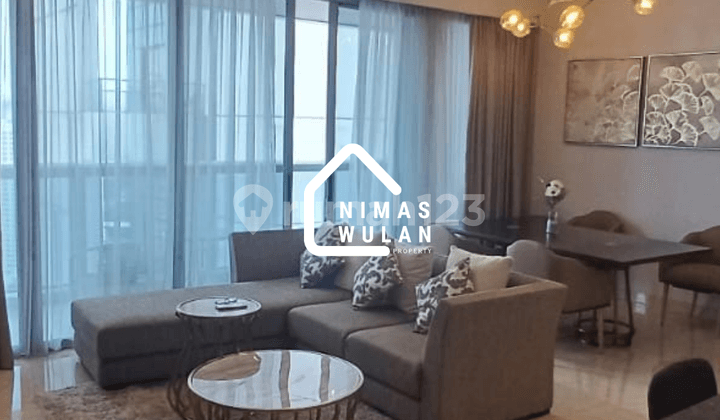 ruang keluarga disewakan anandamaya residence apartement full