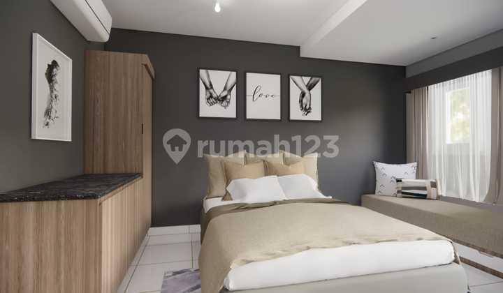 kamar tidur apartemen royal park sentul studio