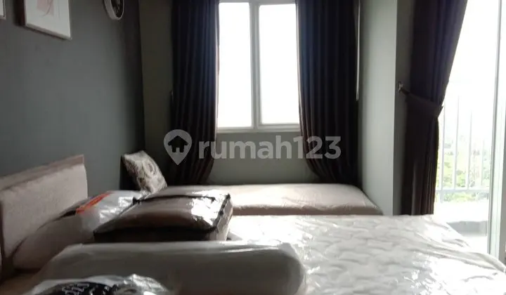 kamar tidur apartemen royal park sentul studio