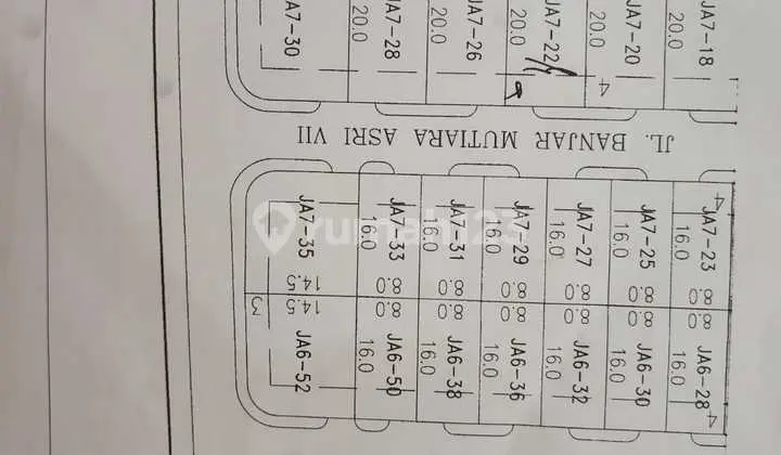 tampak depan dijual 200 m2 tanah kavling