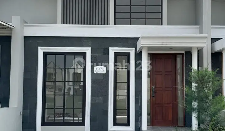 tampak depan rumah murah dekat kahuripan nirwana