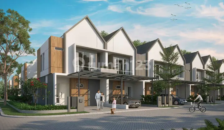 tampak depan rumah di vila bogor indah