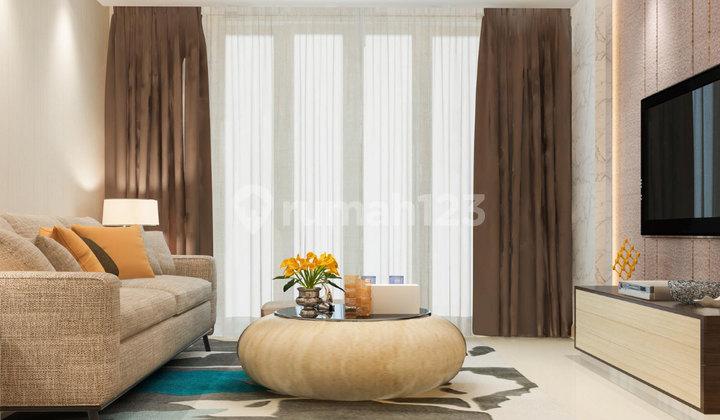 ruang keluarga rumah di vila bogor indah