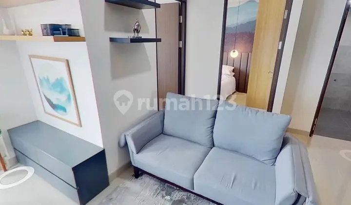 ruang tamu apartemen 1 br di jakarta