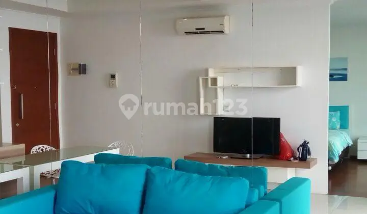 ruang tamu dijual apartemen ancol mansion bagus