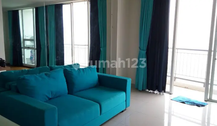 ruang tamu dijual apartemen ancol mansion bagus