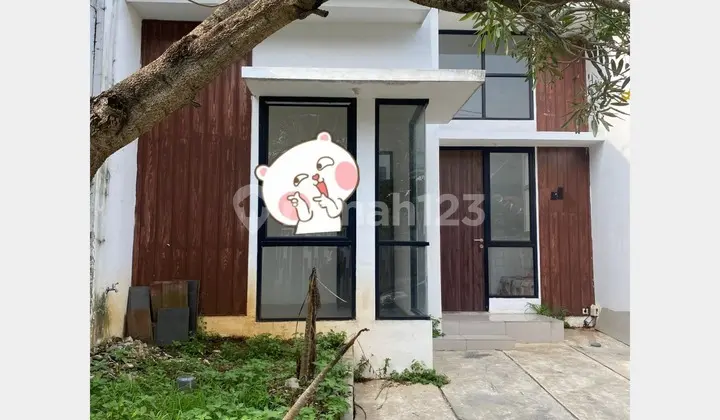 tampak depan dijual rumah siap huni, kierana