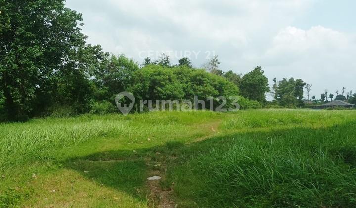 tampak depan dijual tanah di griya alam