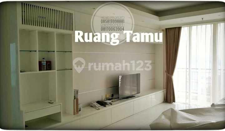 ruang tamu dijual ancol mansion unit 4+1br