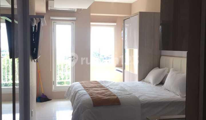 kamar tidur apartement candiland view semarang kota