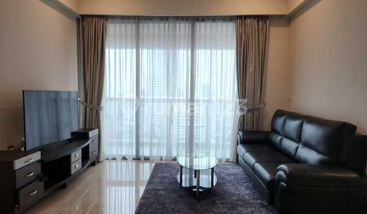 ruang tamu furnished 2 bedrooms anandamaya residences
