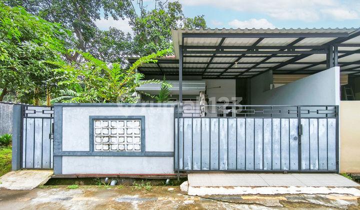 tampak depan rumah 1 lantai siap huni