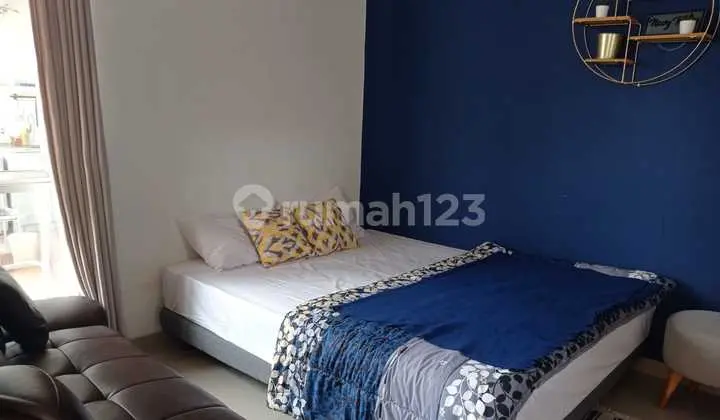 kamar tidur villa rancamaya furnish kolam renang