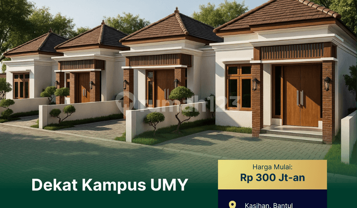 tampak depan dekat puskesman kasihan, rumah bantul