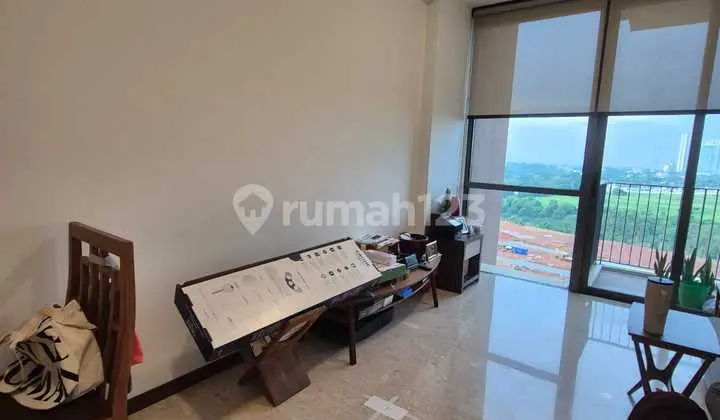 ruang keluarga apt furnished 2br view city
