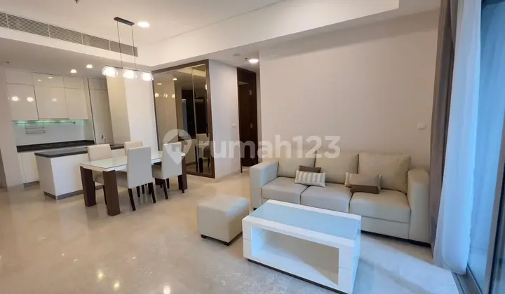ruang keluarga apartment anandamaya residences 2 br