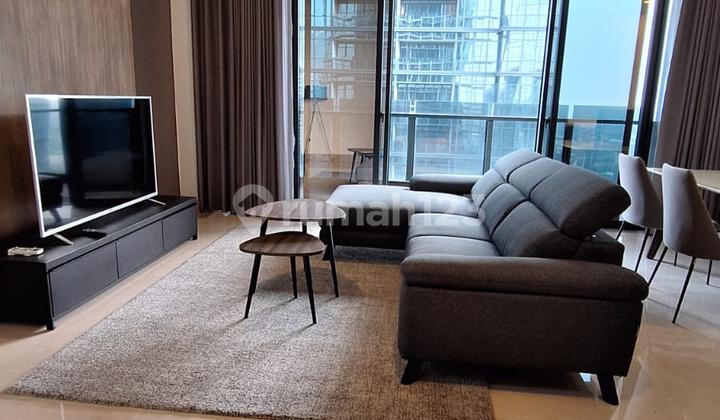 ruang keluarga apartemen district 8 senopati 2