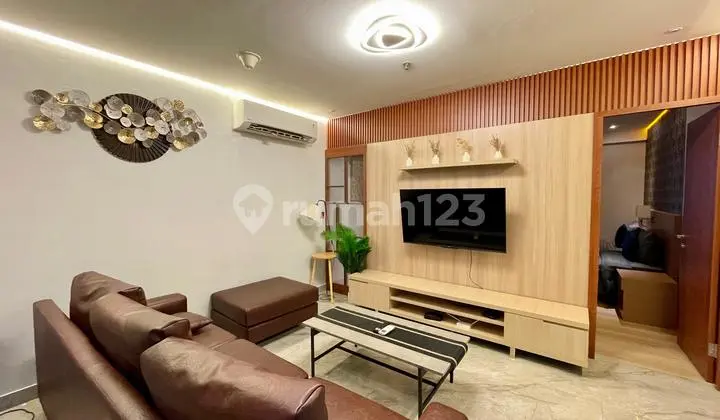 ruang keluarga apartemen dijual habitare hotel rasuna