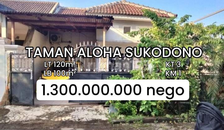 tampak depan rumah siap huni taman aloha