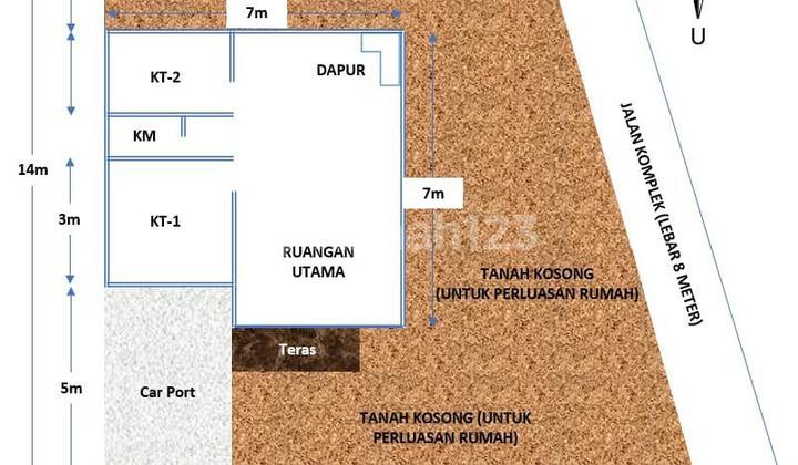 foto lainnya rumah hoek murah 1 lantai