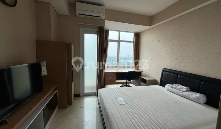 kamar tidur apartemen studio b residence di