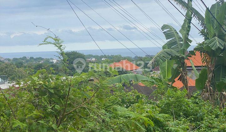 tampak depan tanah ratna ocean view ungasan
