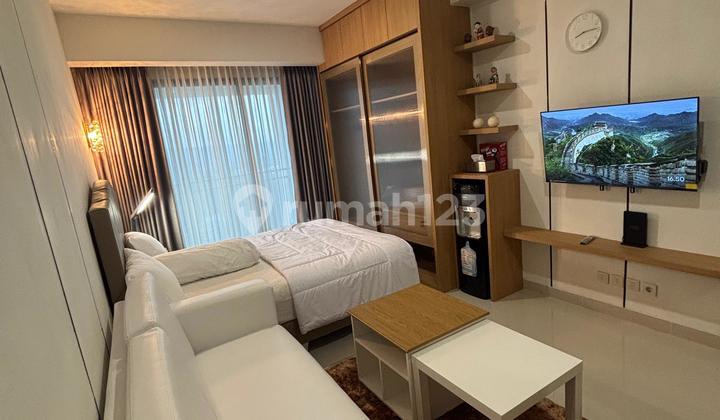 ruang keluarga dijual/disewakan apartement saffron full furnished