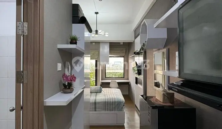 dapur apartemen nyaman full furnished dekat