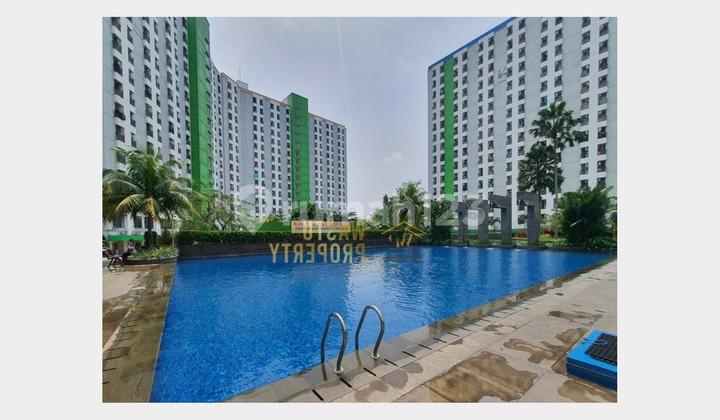 tampak depan apartemen studio siap huni strategis