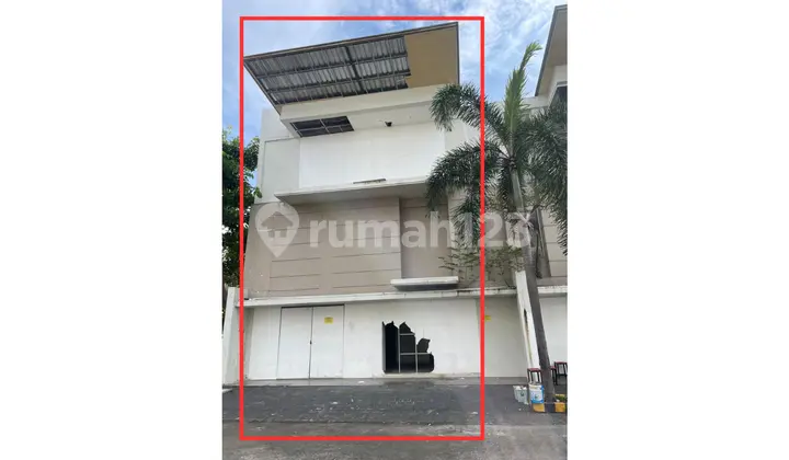 tampak depan dijual via lelang 16 ruko