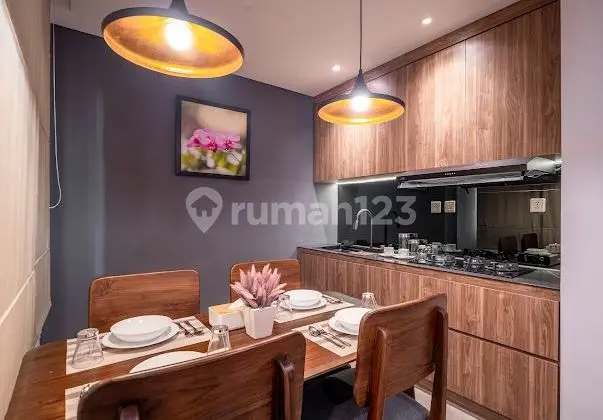 dapur modern one bedroom apartement at