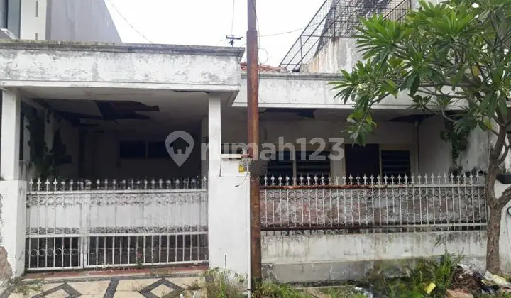 tampak depan dijual murah rumah hitung tanah