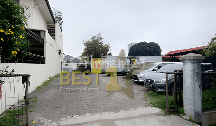 garasi/carport gudang + kantor strategis di