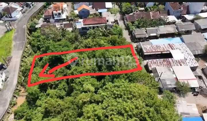 tampak depan dijual tanah strategis di jalan