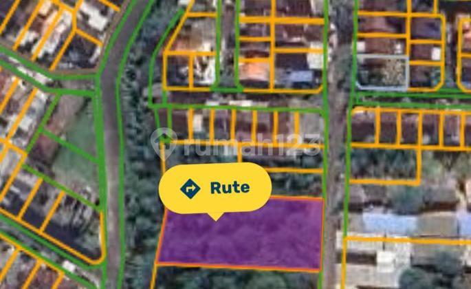 tampak depan dijual tanah strategis di jalan